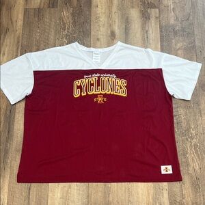 Iowa State University Cyclones Women’s V-Neck Jersey, Size 2XL Mesh Sports Top